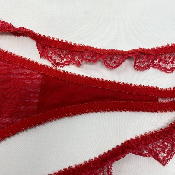 Agent Provocateur Fifi Red Thong AP3 Medium New - Picture 11 of 12